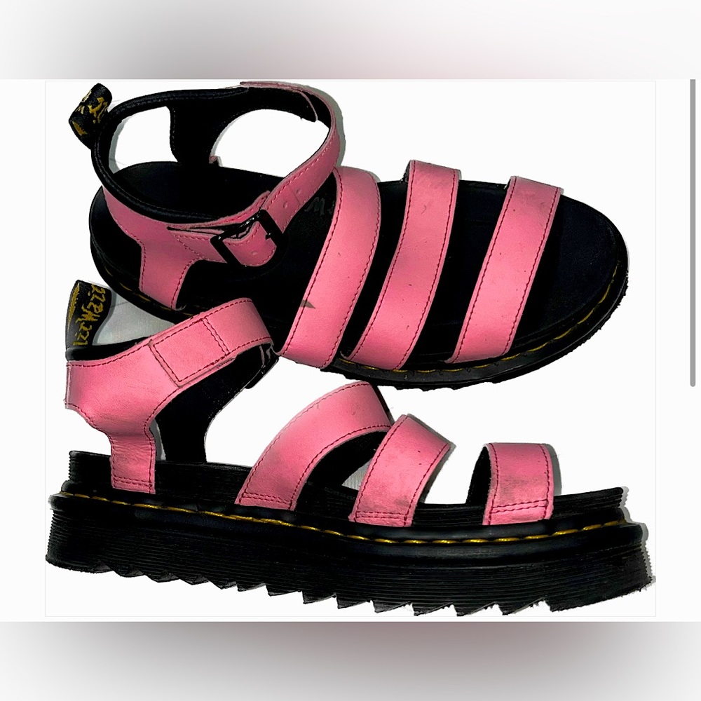Doc Martens pink platform sandals